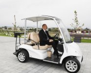 Ilham Aliyev views conditions created in seaside park-boulevard complex in Astara (PHOTO)