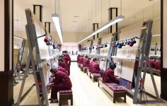 Azerbaijani president, first lady attend opening of Lankaran branch of Azerkhalcha (PHOTO)
