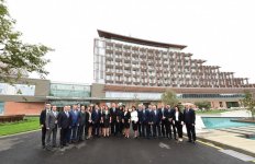 Azerbaijani president, first lady view Lankaran Istisu and Health Center (PHOTO)