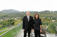 Azerbaijani president, first lady view Lankaran Istisu and Health Center (PHOTO)