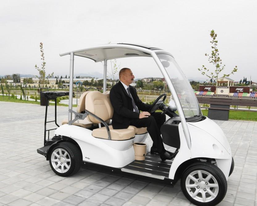 Ilham Aliyev views conditions created in seaside park-boulevard complex in Astara (PHOTO)