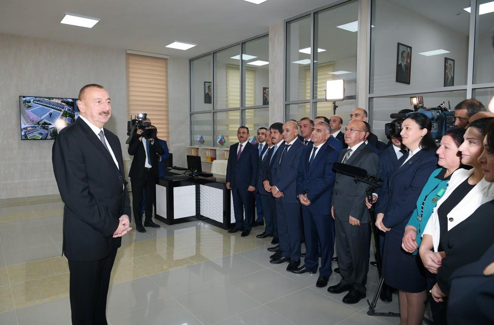 President Ilham Aliyev launches water supply system in Astara (PHOTO)