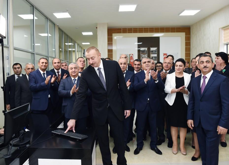President Ilham Aliyev launches water supply system in Astara (PHOTO)