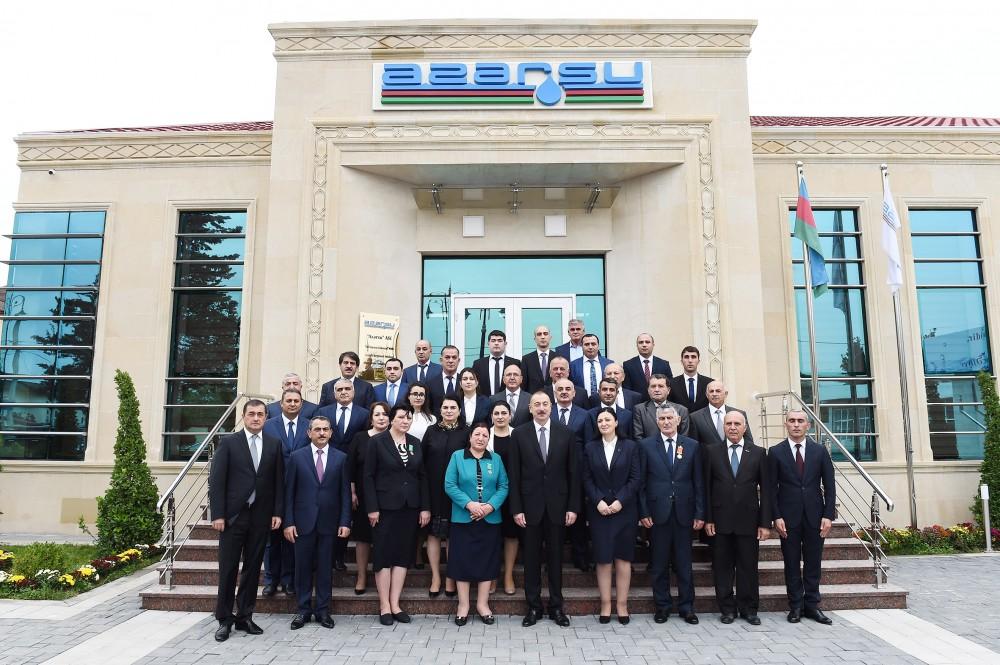President Ilham Aliyev launches water supply system in Astara (PHOTO)