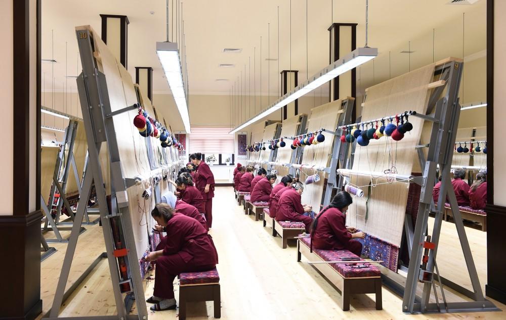 Azerbaijani president, first lady attend opening of Lankaran branch of Azerkhalcha (PHOTO)