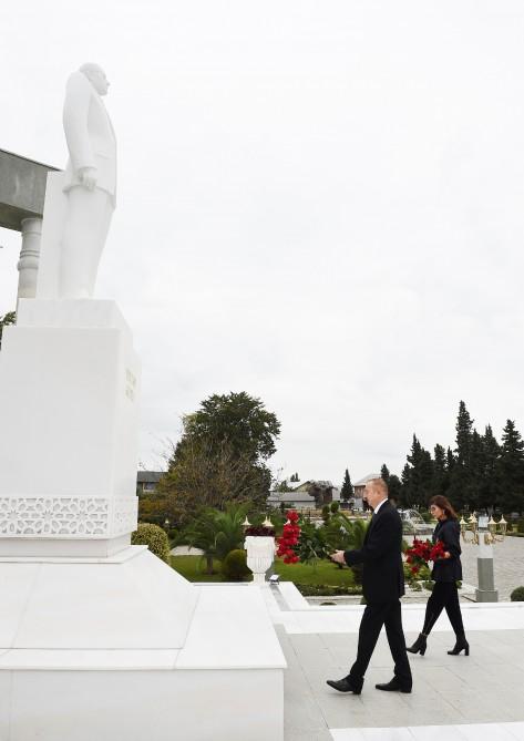 President Ilham Aliyev, First Lady Mehriban Aliyeva visiting Lankaran district (PHOTO)