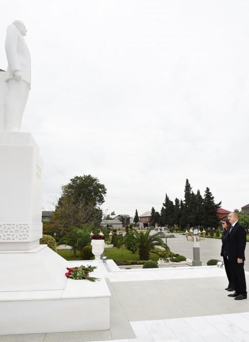 President Ilham Aliyev, First Lady Mehriban Aliyeva visiting Lankaran district (PHOTO)