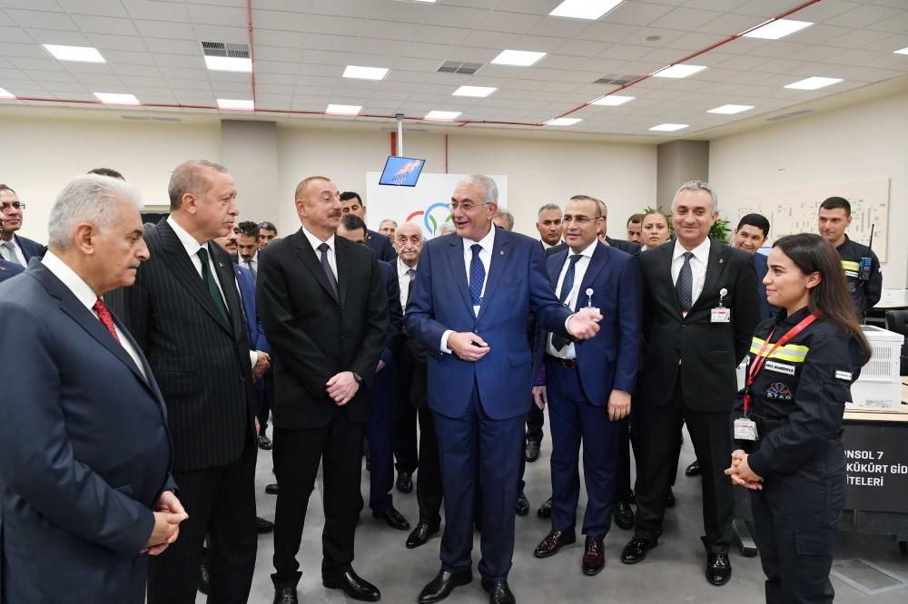 Presidents of Azerbaijan, Turkey attend opening ceremony of Star Oil Refinery (PHOTO)