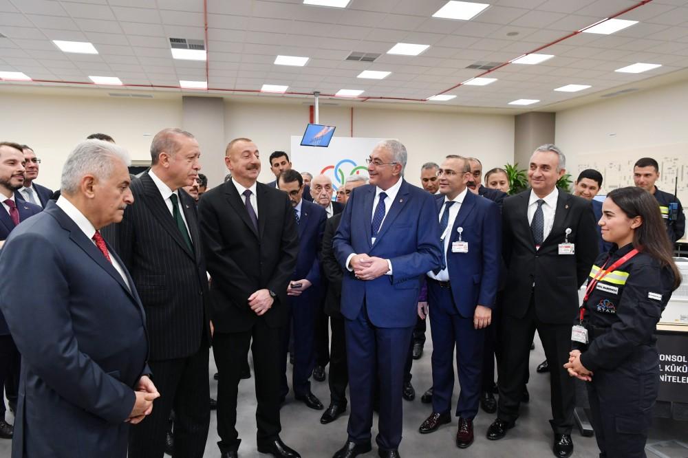 Presidents of Azerbaijan, Turkey attend opening ceremony of Star Oil Refinery (PHOTO)