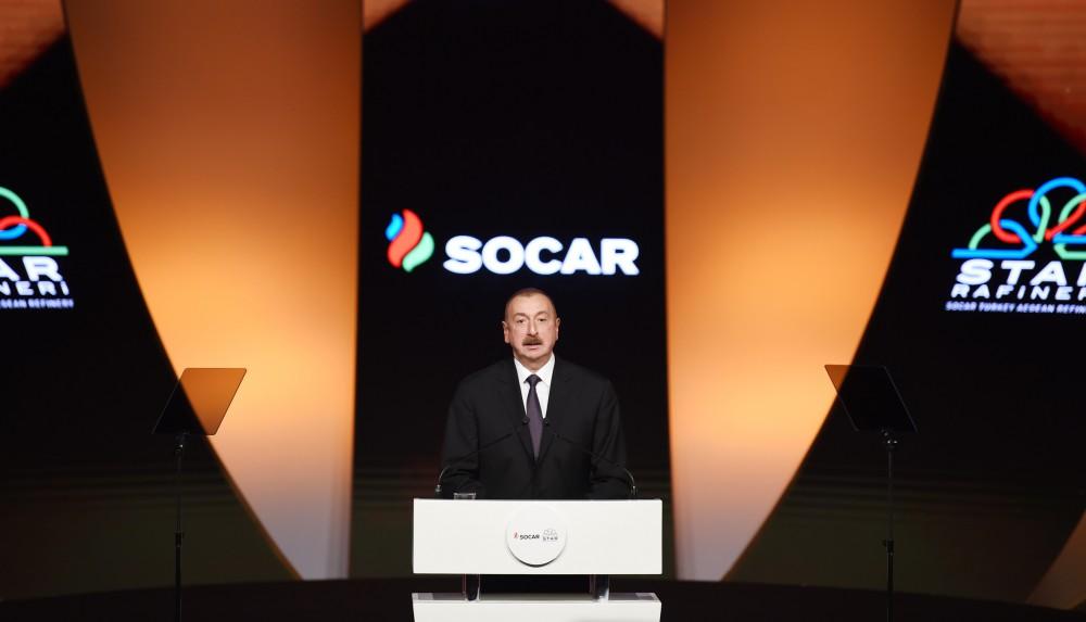 Presidents of Azerbaijan, Turkey attend opening ceremony of Star Oil Refinery (PHOTO)