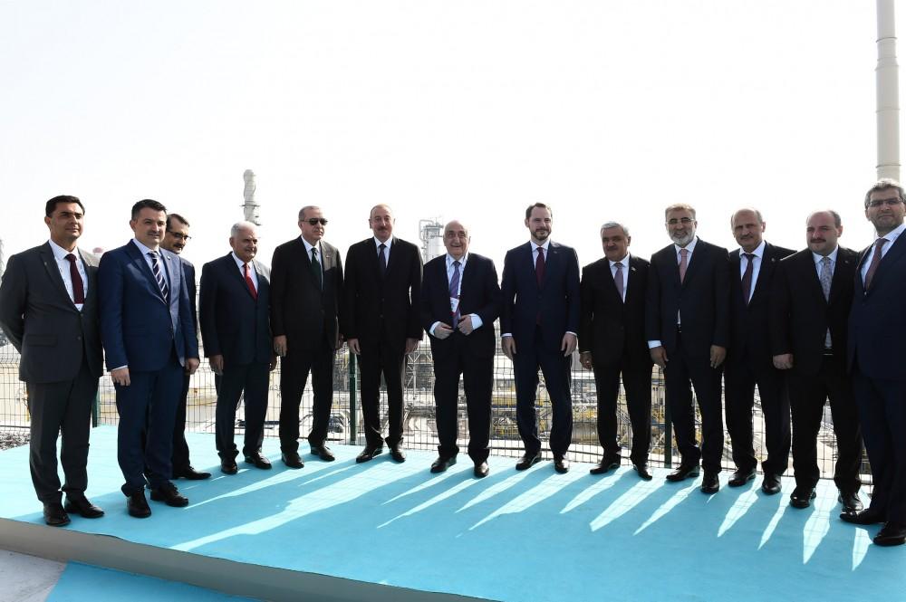 Presidents of Azerbaijan, Turkey attend opening ceremony of Star Oil Refinery (PHOTO)