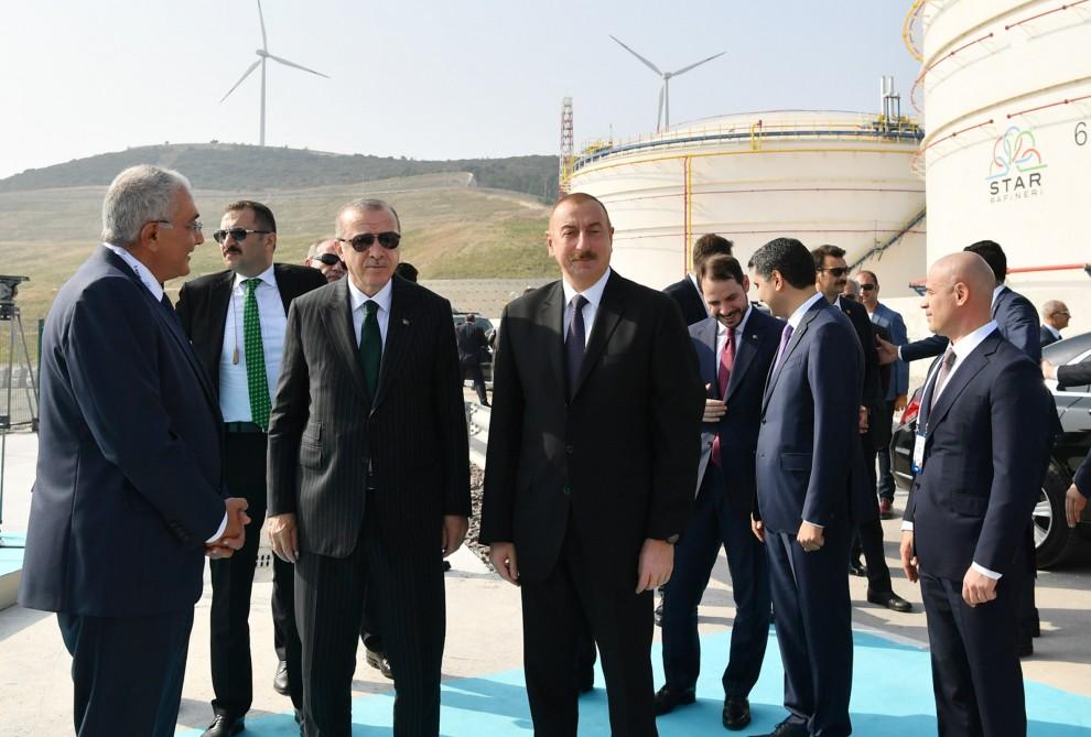 Presidents of Azerbaijan, Turkey attend opening ceremony of Star Oil Refinery (PHOTO)