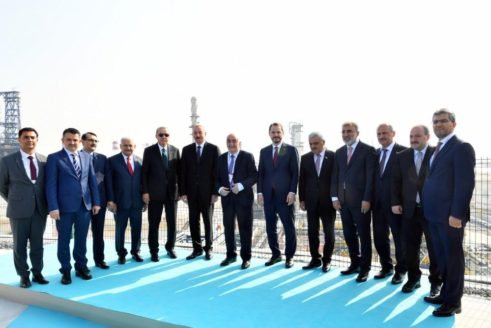 Presidents of Azerbaijan, Turkey attend opening ceremony of Star Oil Refinery (PHOTO)