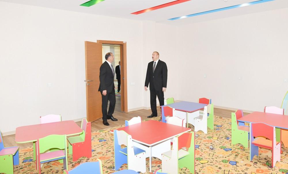 President Aliyev opens orphanage-kindergarten in Imishli district (PHOTO)