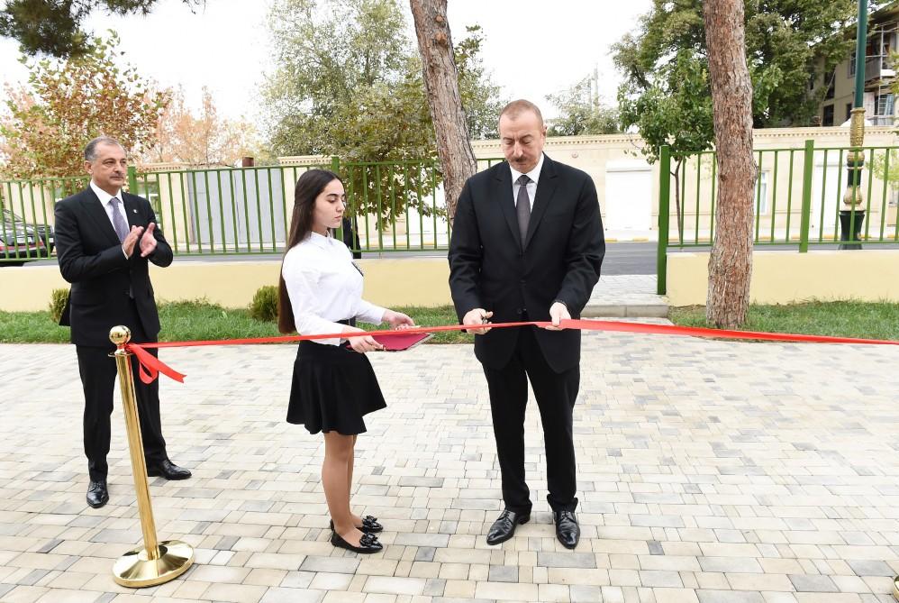 President Aliyev opens orphanage-kindergarten in Imishli district (PHOTO)