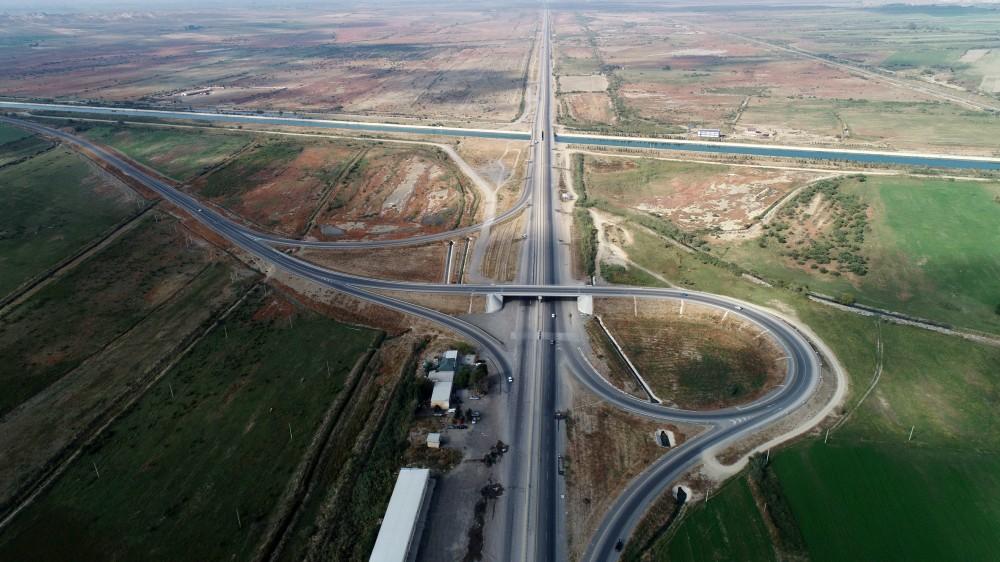 President Aliyev inaugurates new section of Mingachevir-Bahramtapa highway (PHOTO)
