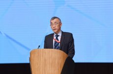 Azerbaijani president, first lady attending opening of VI Int’l Humanitarian Forum (PHOTO)