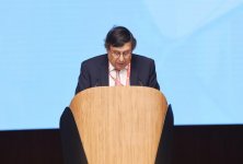 Azerbaijani president, first lady attending opening of VI Int’l Humanitarian Forum (PHOTO)