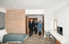 President Ilham Aliyev, First Lady Mehriban Aliyeva inaugurate Yurd Hotel in Gakh (PHOTO)