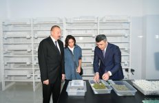 President Ilham Aliyev, First Lady Mehriban Aliyeva attend inauguration of Gakh Silkworm Breeding Station (PHOTO)