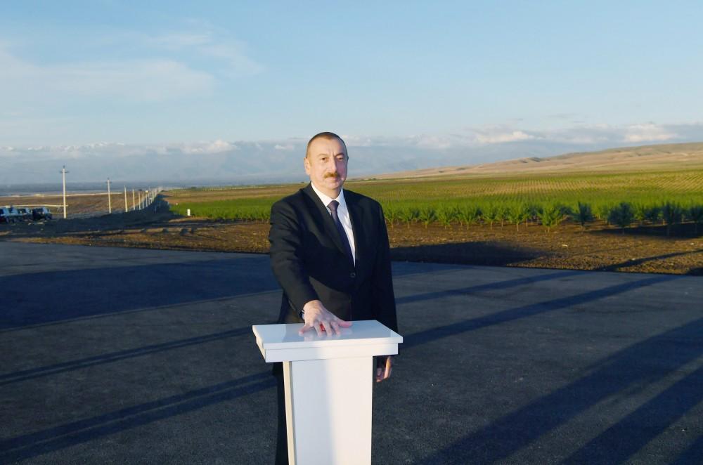 President Ilham Aliyev, First Lady Mehriban Aliyeva attend opening of Gakh Agropark (PHOTO)