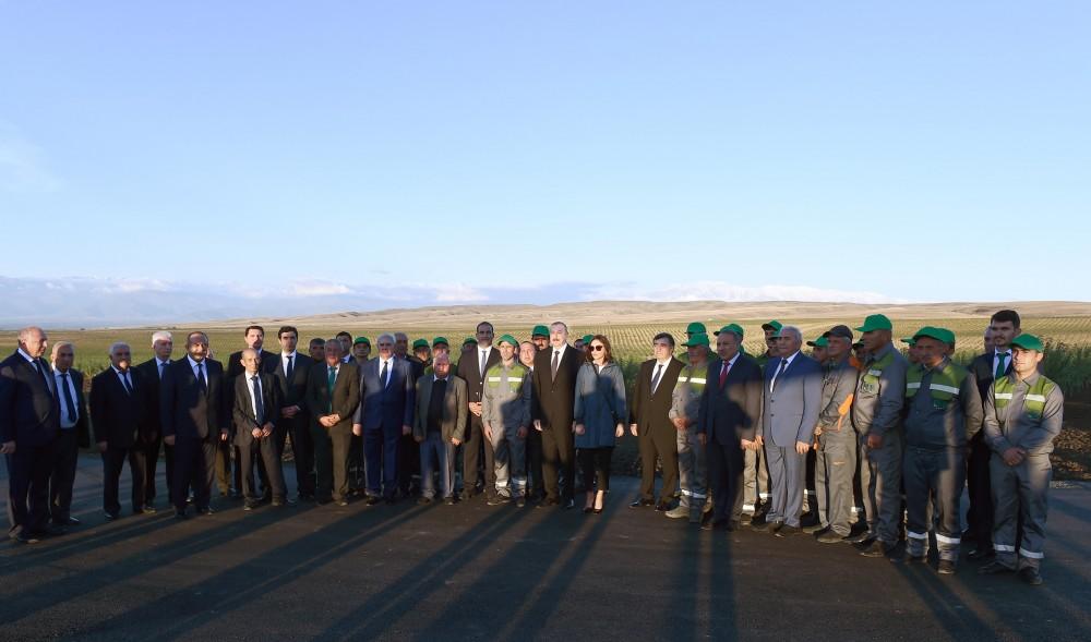 President Ilham Aliyev, First Lady Mehriban Aliyeva attend opening of Gakh Agropark (PHOTO)