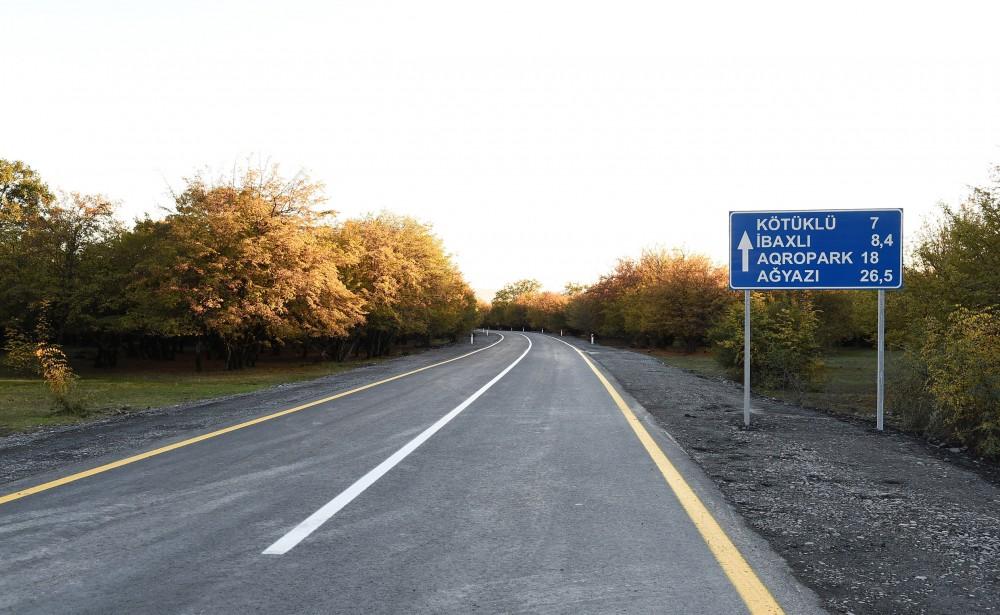 President Ilham Aliyev attends inauguration of Gakh-Gipchag-Aghyazi road (PHOTO)