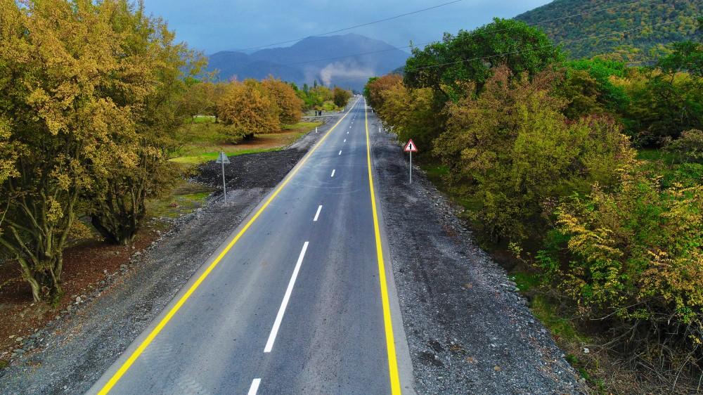 President Ilham Aliyev attends inauguration of Gakh-Gipchag-Aghyazi road (PHOTO)