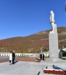 President Ilham Aliyev, First Lady Mehriban Aliyeva arrive in Shaki city for visit (PHOTO)