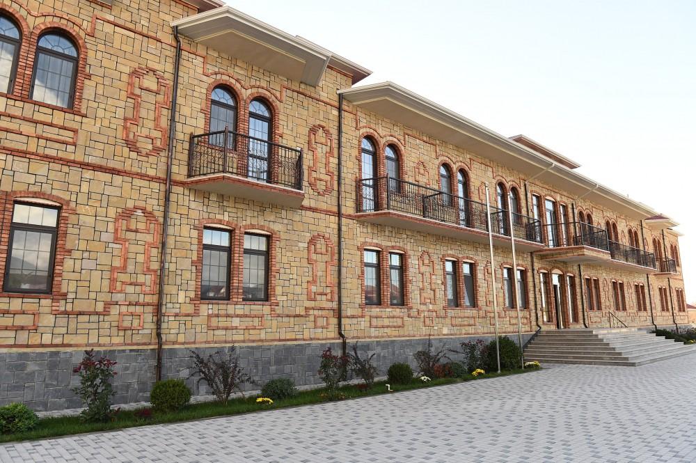 President Ilham Aliyev, First Lady Mehriban Aliyeva attend opening of orphanage building in Shaki (PHOTO)