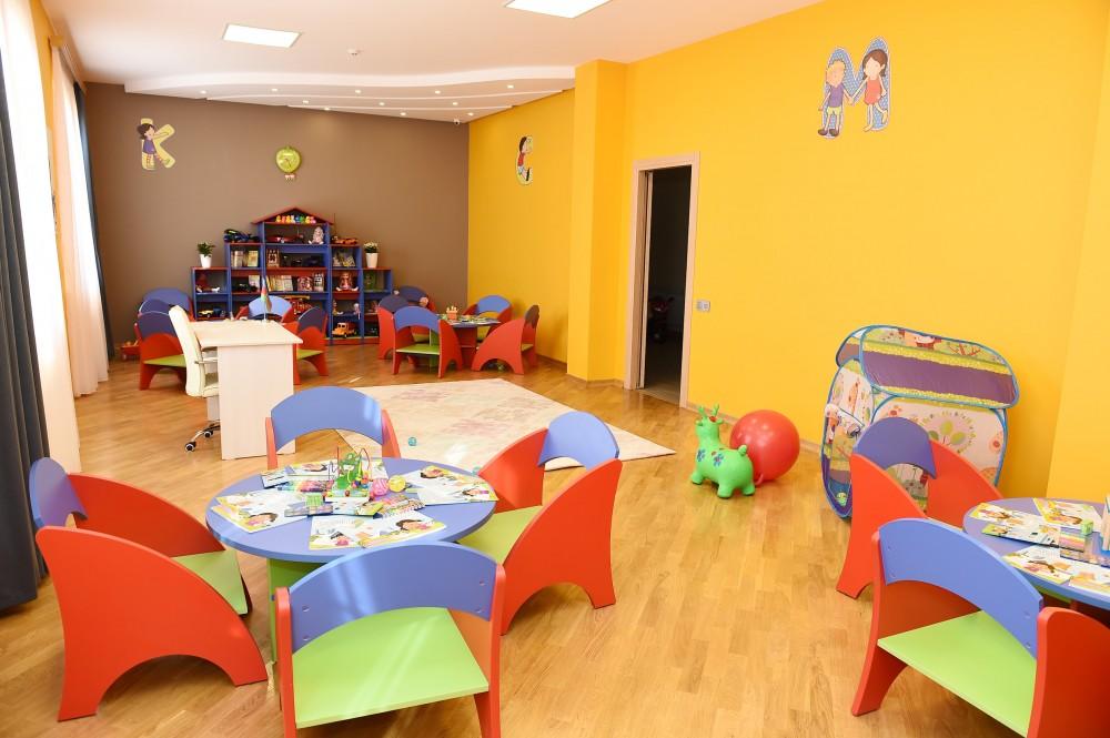 President Ilham Aliyev, First Lady Mehriban Aliyeva attend opening of orphanage building in Shaki (PHOTO)