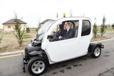 Azerbaijani president, first lady attend opening of Qarabag Equestrian Complex (PHOTO)