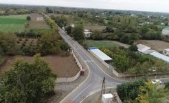 Azerbaijani president inaugurates highway in Aghdam (PHOTO)