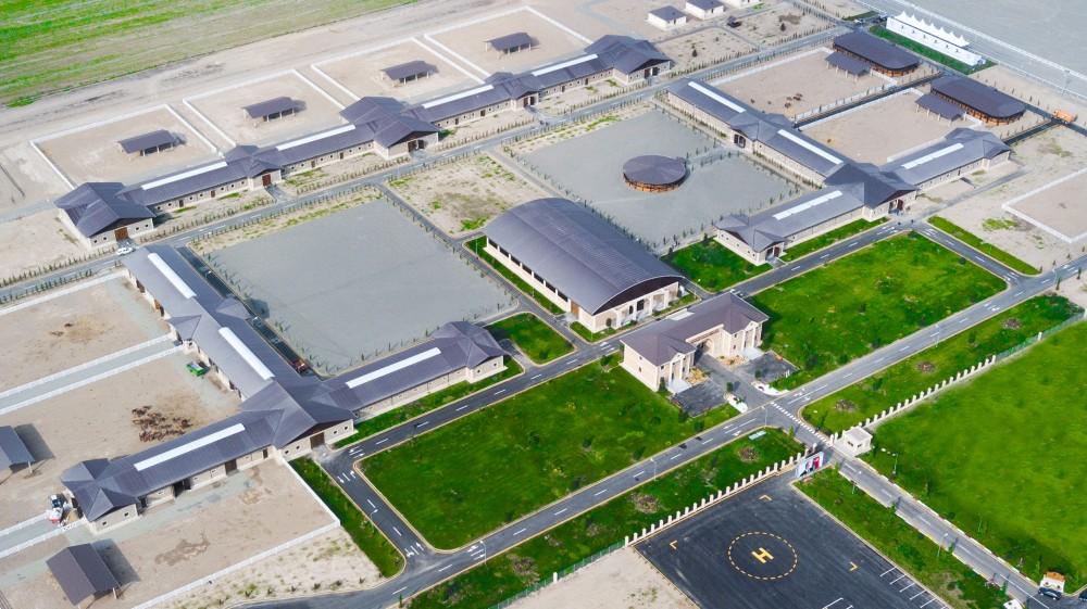 Azerbaijani president, first lady attend opening of Qarabag Equestrian Complex (PHOTO)