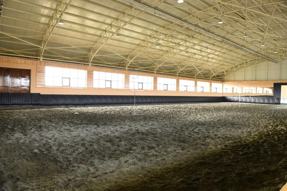 Azerbaijani president, first lady attend opening of Qarabag Equestrian Complex (PHOTO)