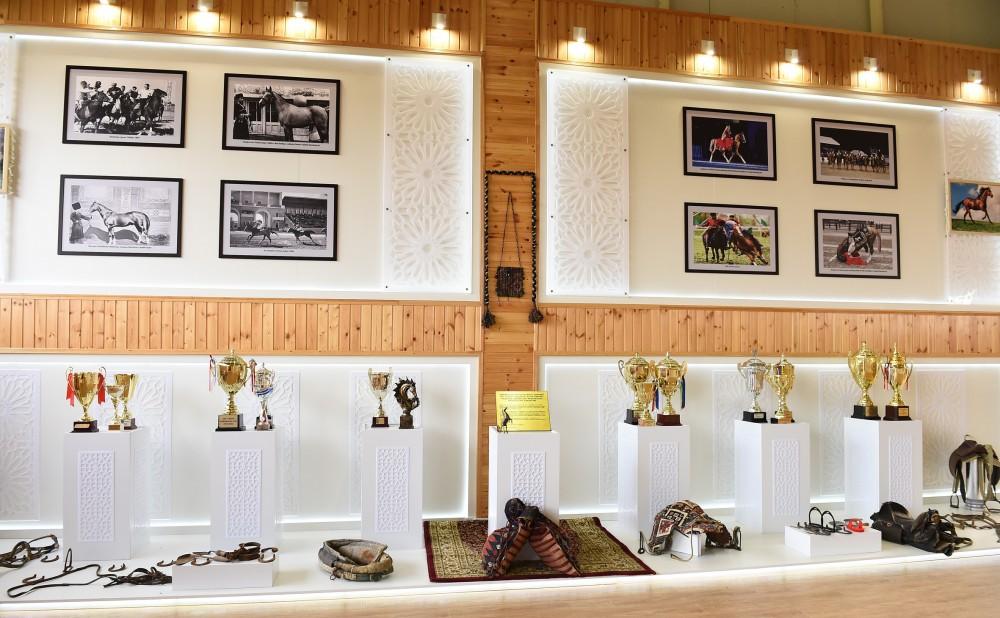 Azerbaijani president, first lady attend opening of Qarabag Equestrian Complex (PHOTO)