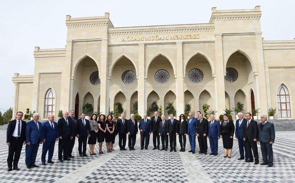 Azerbaijani president, first lady inaugurate Aghdam Mugham Center (PHOTO)