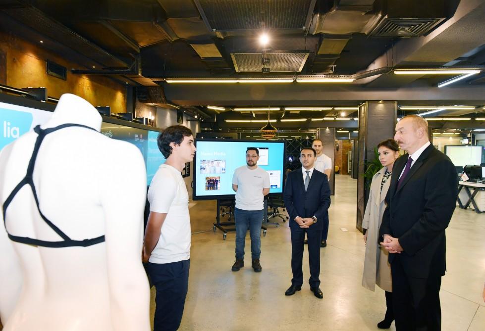Azerbaijani president, first lady inaugurate administrative building of E-Government Development Center (PHOTO)