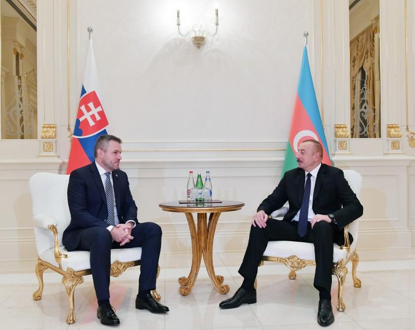 President Aliyev: Azerbaijan-Slovakia ties important in terms of developing country`s cooperation with EU (PHOTO)