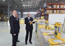 President Aliyev inaugurates construction chemicals plant in Sumgait Chemical Industrial Park (PHOTO)