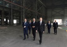 Azerbaijani president opens non-ferrous metals and foundry plant in Sumgait (PHOTO)