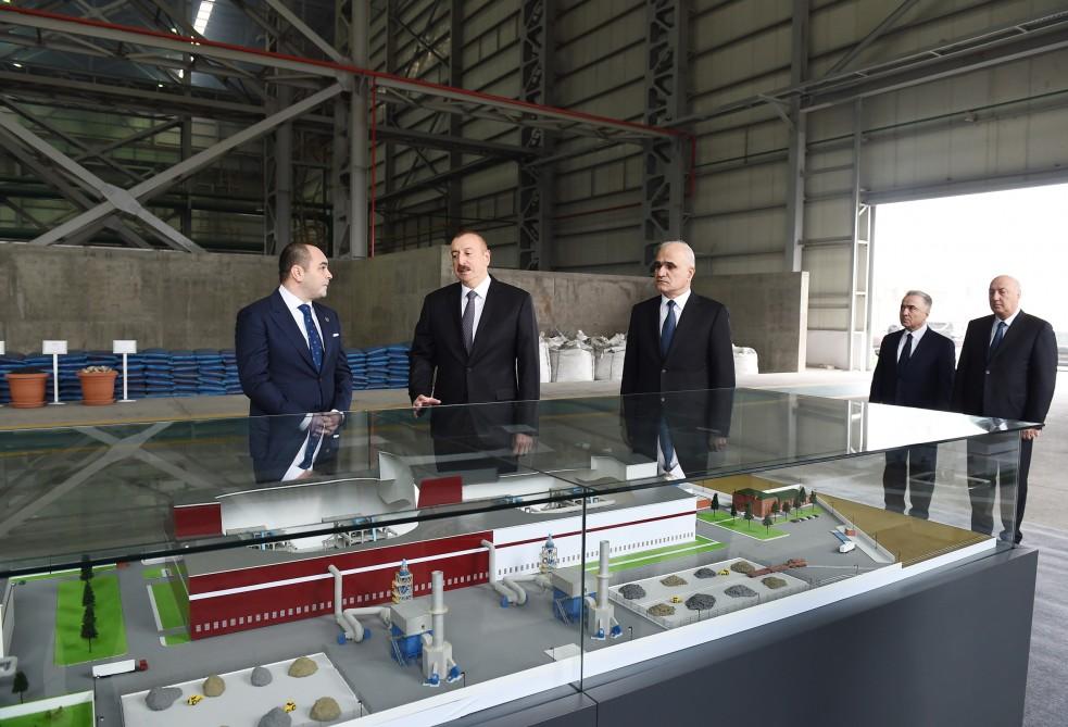 Azerbaijani president opens non-ferrous metals and foundry plant in Sumgait (PHOTO)
