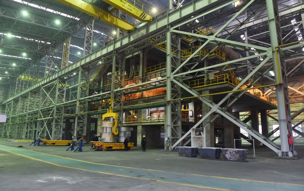 Azerbaijani president opens non-ferrous metals and foundry plant in Sumgait (PHOTO)