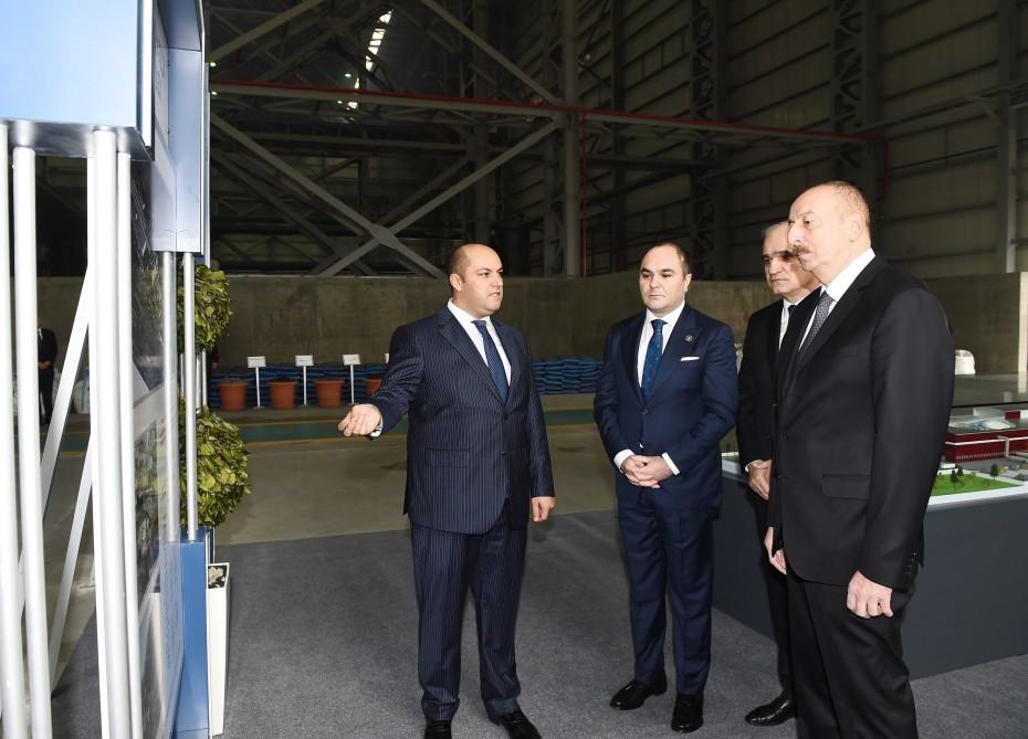 Azerbaijani president opens non-ferrous metals and foundry plant in Sumgait (PHOTO)