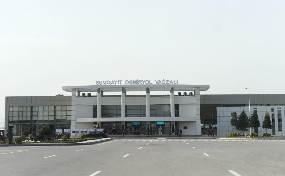 President Aliyev opens Sumgayit Railway Station Complex (PHOTO)