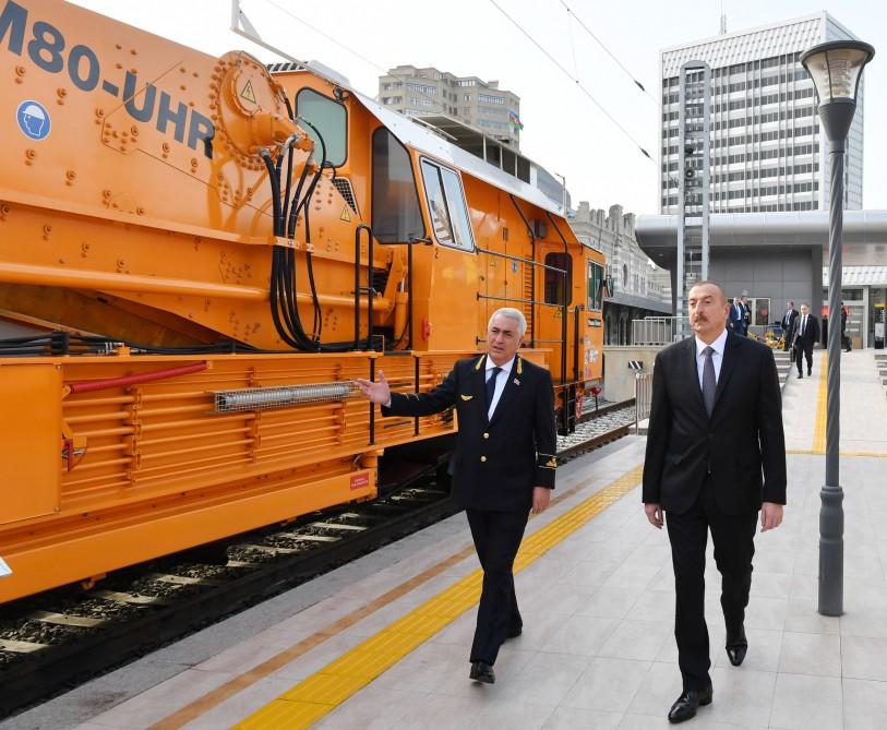 President Aliyev opens Sumgayit Railway Station Complex (PHOTO)