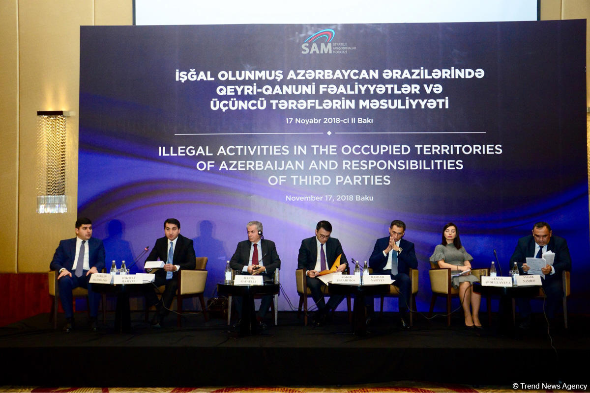 Baku hosts int’l conference on illegal activity in occupied Azerbaijani lands (PHOTO)