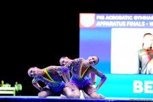 Finals of FIG Acrobatic Gymnastics World Cup kick off in Baku (PHOTO)