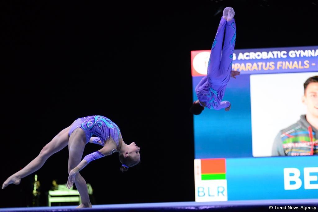 Finals of FIG Acrobatic Gymnastics World Cup kick off in Baku (PHOTO)