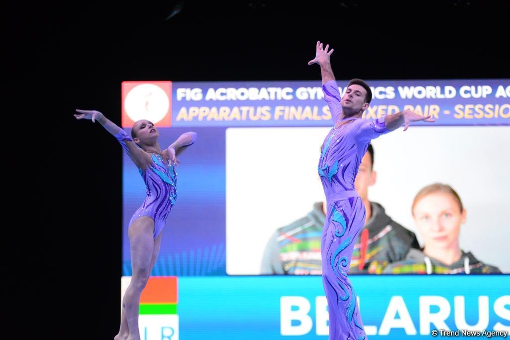 Finals of FIG Acrobatic Gymnastics World Cup kick off in Baku (PHOTO)